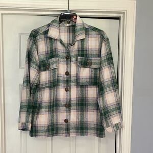 JODIFL Plaid Button UP Shacket